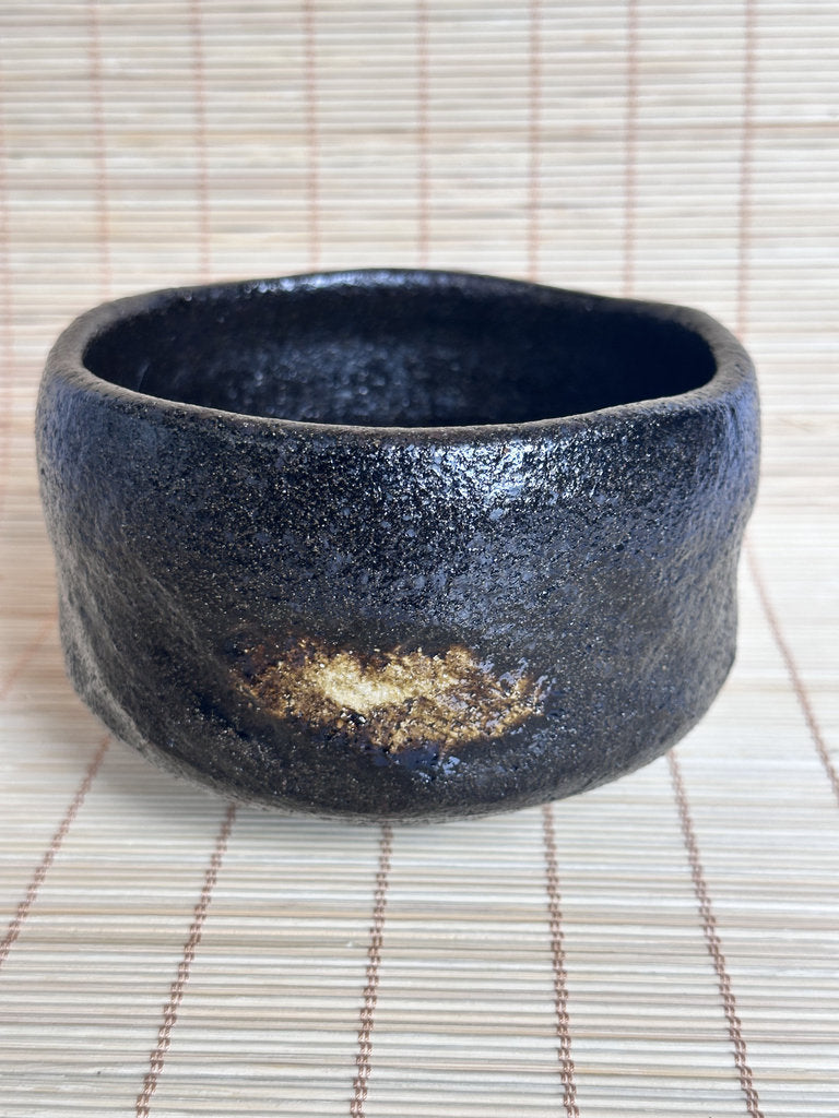 Kuro Raku Chawan | Yōhen Golden Window | Raku Seal | Japan's First Tea Bowl Tradition