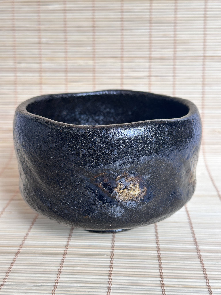 Kuro Raku Chawan | Yōhen Golden Window | Raku Seal | Japan's First Tea Bowl Tradition
