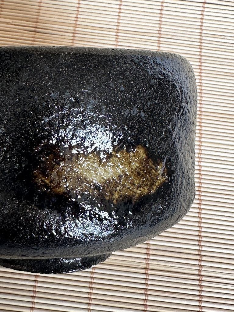Kuro Raku Chawan | Yōhen Golden Window | Raku Seal | Japan's First Tea Bowl Tradition