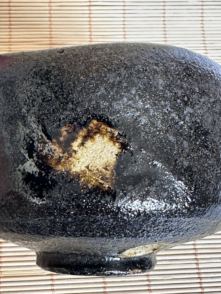 Kuro Raku Chawan | Yōhen Golden Window | Raku Seal | Japan's First Tea Bowl Tradition