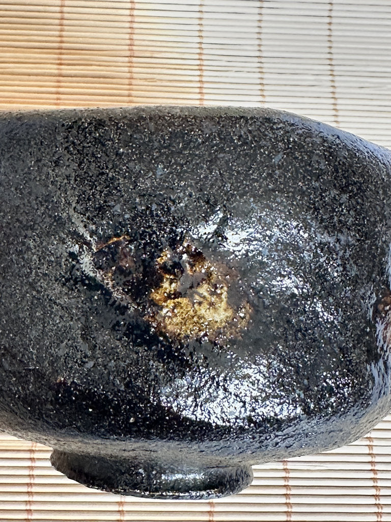 Kuro Raku Chawan | Yōhen Golden Window | Raku Seal | Japan's First Tea Bowl Tradition