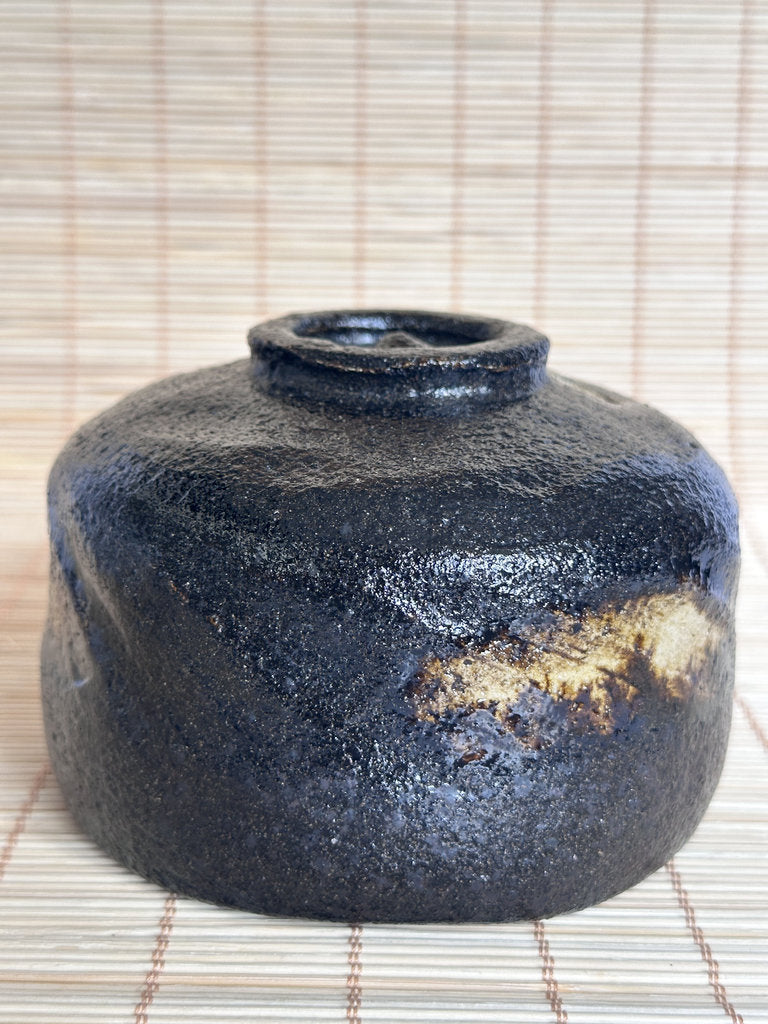 Kuro Raku Chawan | Yōhen Golden Window | Raku Seal | Japan's First Tea Bowl Tradition