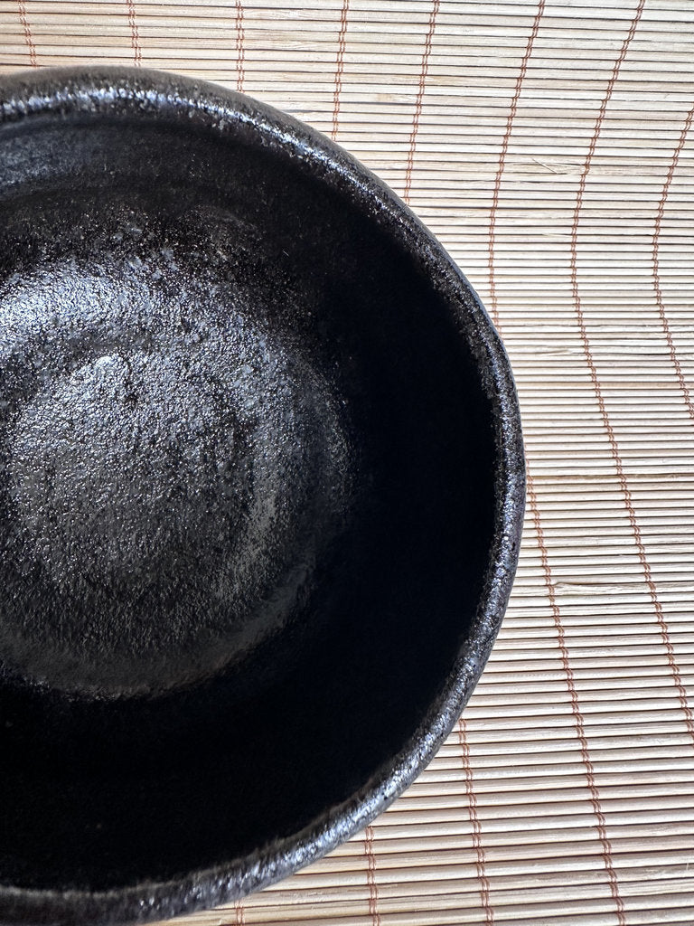 Kuro Raku Chawan | Yōhen Golden Window | Raku Seal | Japan's First Tea Bowl Tradition