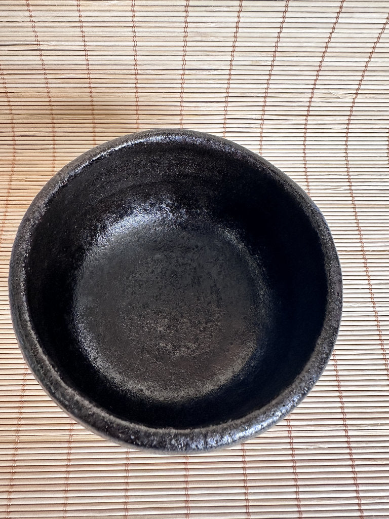 Kuro Raku Chawan | Yōhen Golden Window | Raku Seal | Japan's First Tea Bowl Tradition