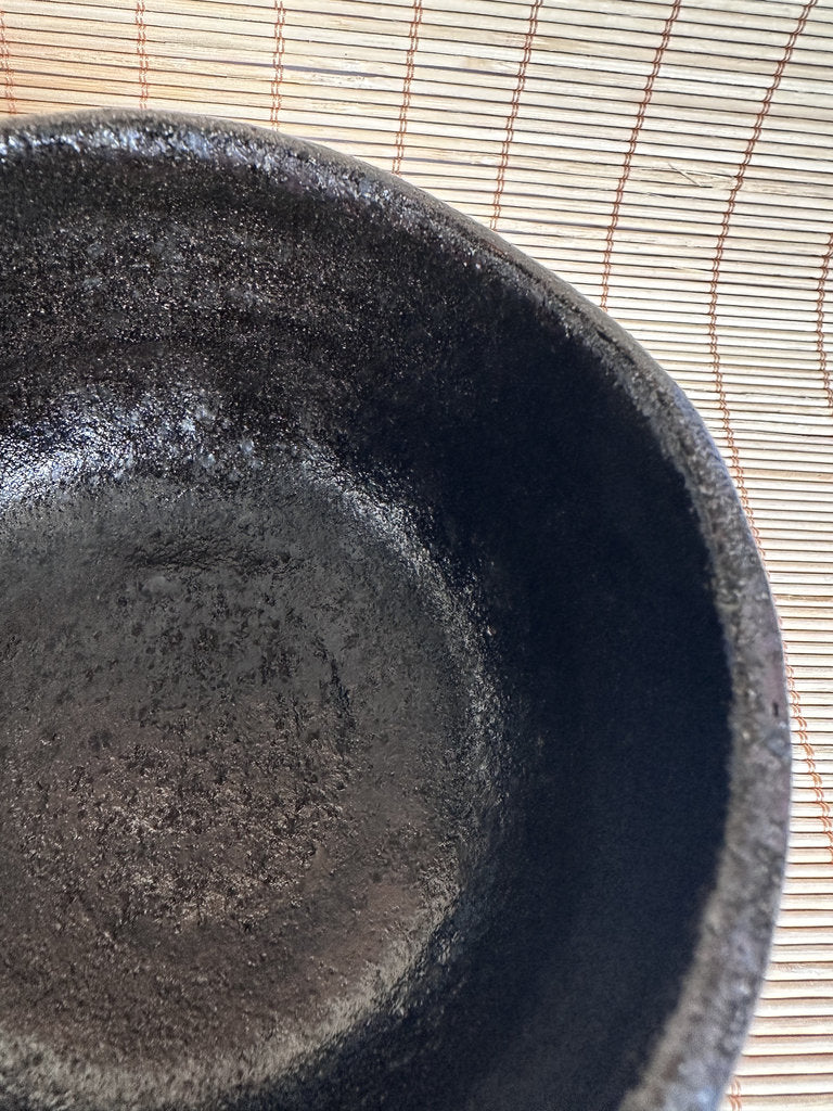 Kuro Raku Chawan | Yōhen Golden Window | Raku Seal | Japan's First Tea Bowl Tradition