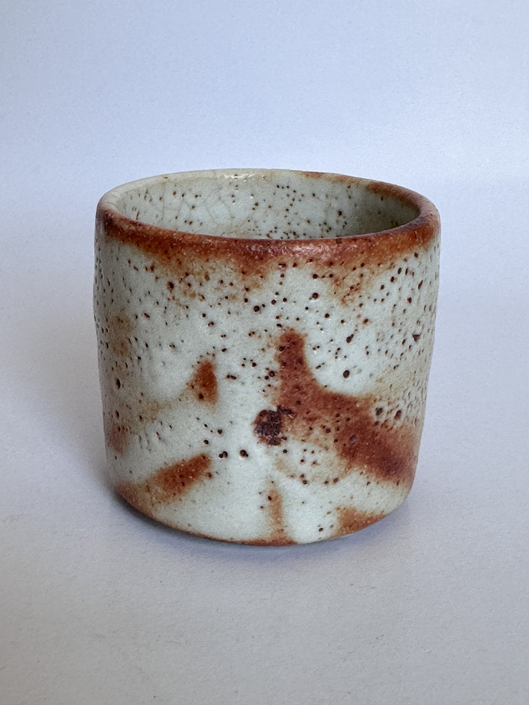 Hagi Yaki Yunomi Pair | Meoto Couple Cups | Nana-bake Crazing | Wedding Tea Gift
