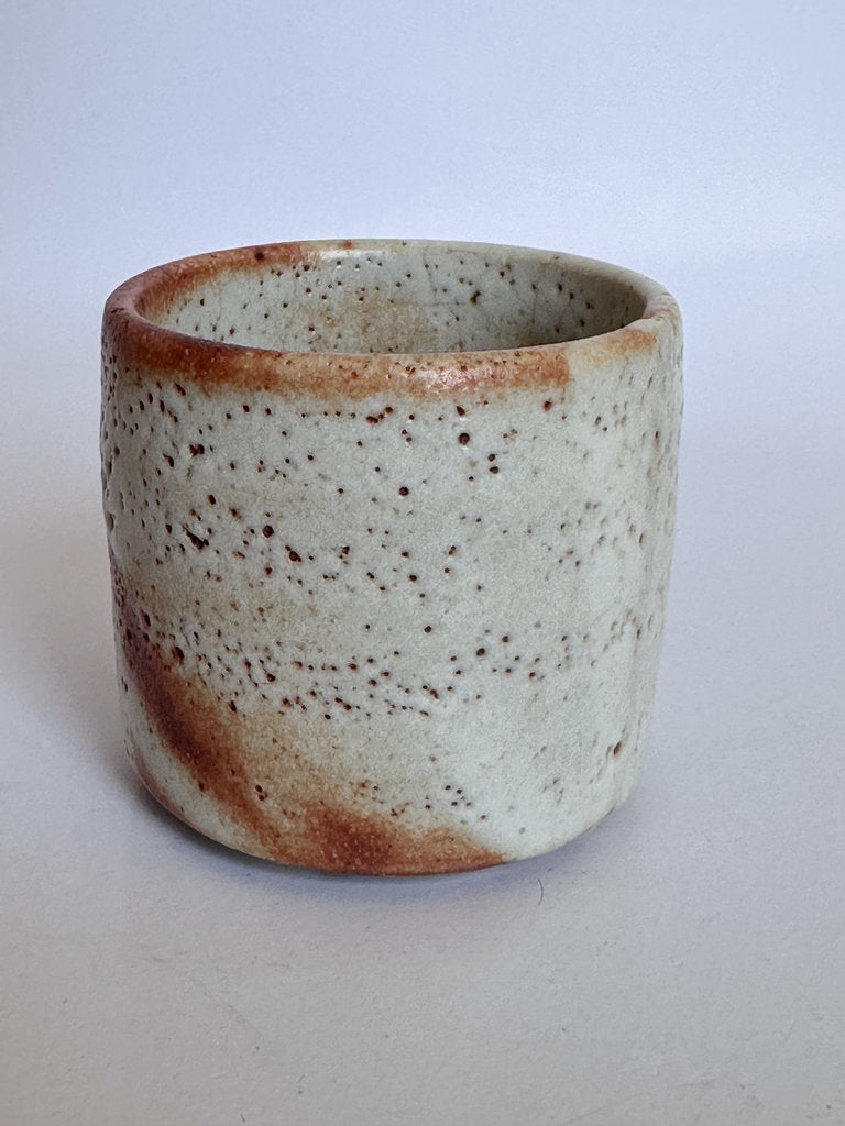 Hagi Yaki Yunomi Pair | Meoto Couple Cups | Nana-bake Crazing | Wedding Tea Gift