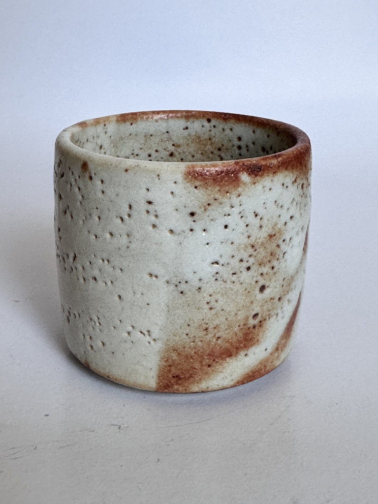 Hagi Yaki Yunomi Pair | Meoto Couple Cups | Nana-bake Crazing | Wedding Tea Gift