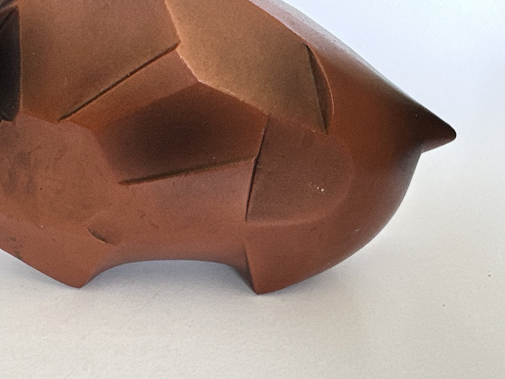 Tokoname Shudei Inoshishi | Geometric Wild Boar Kyusu | Zodiac Year of Boar | Signed