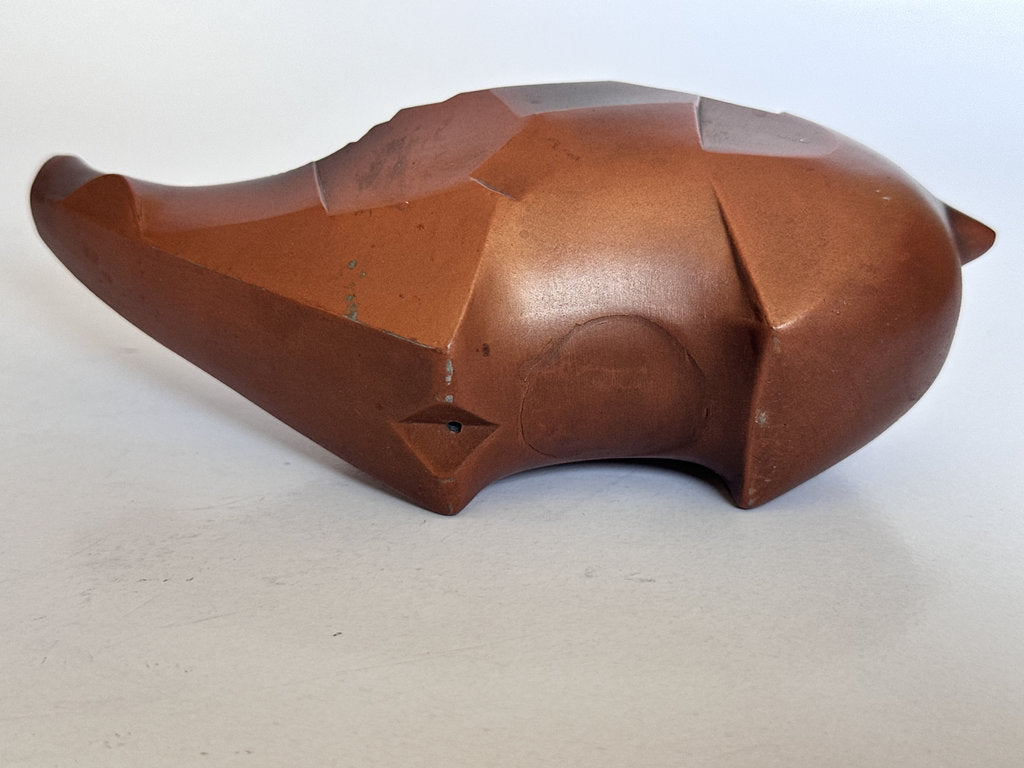 Tokoname Shudei Inoshishi | Geometric Wild Boar Kyusu | Zodiac Year of Boar | Signed