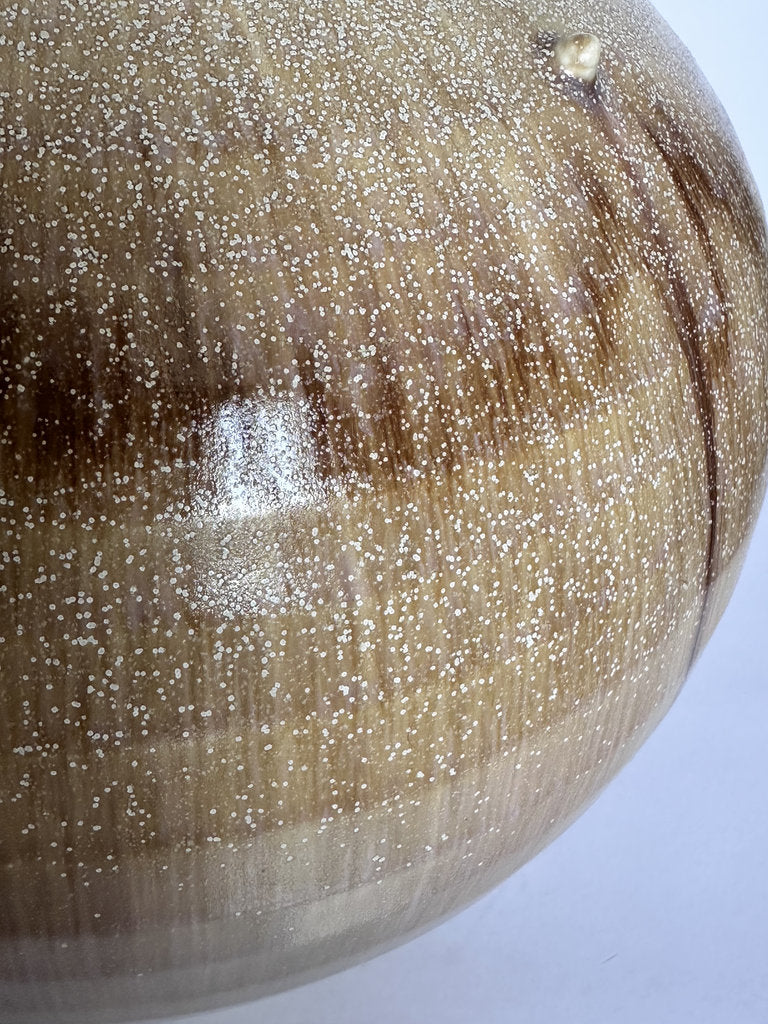 Japanese Studio Stoneware Tsubo — Nuka Ash Glaze, Showa Era