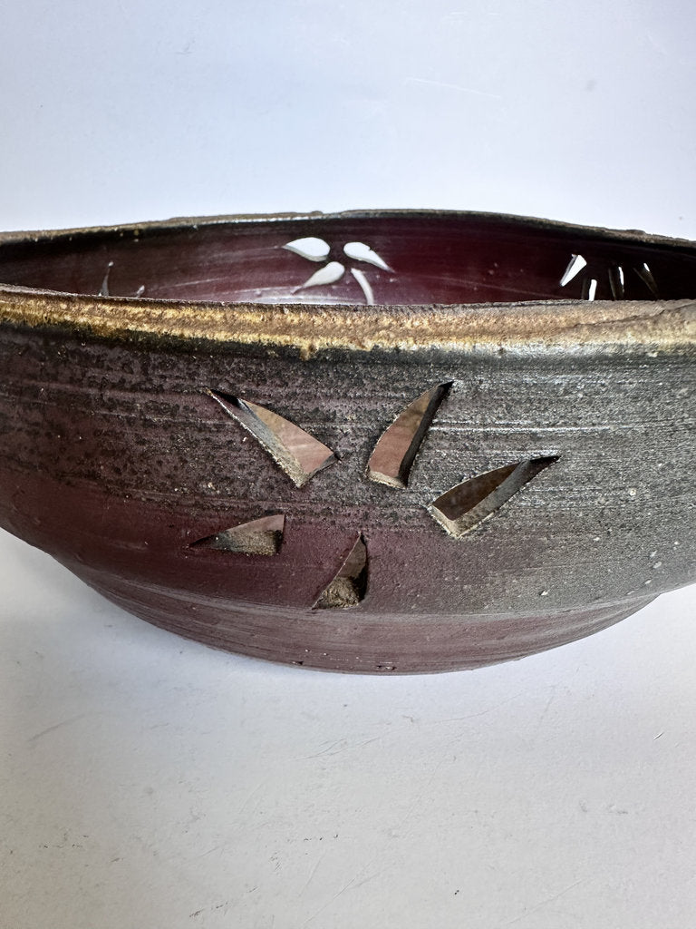 Bizen-yaki Sukashibori Hanaire — Shouzan-gama, Goma & Botamochi