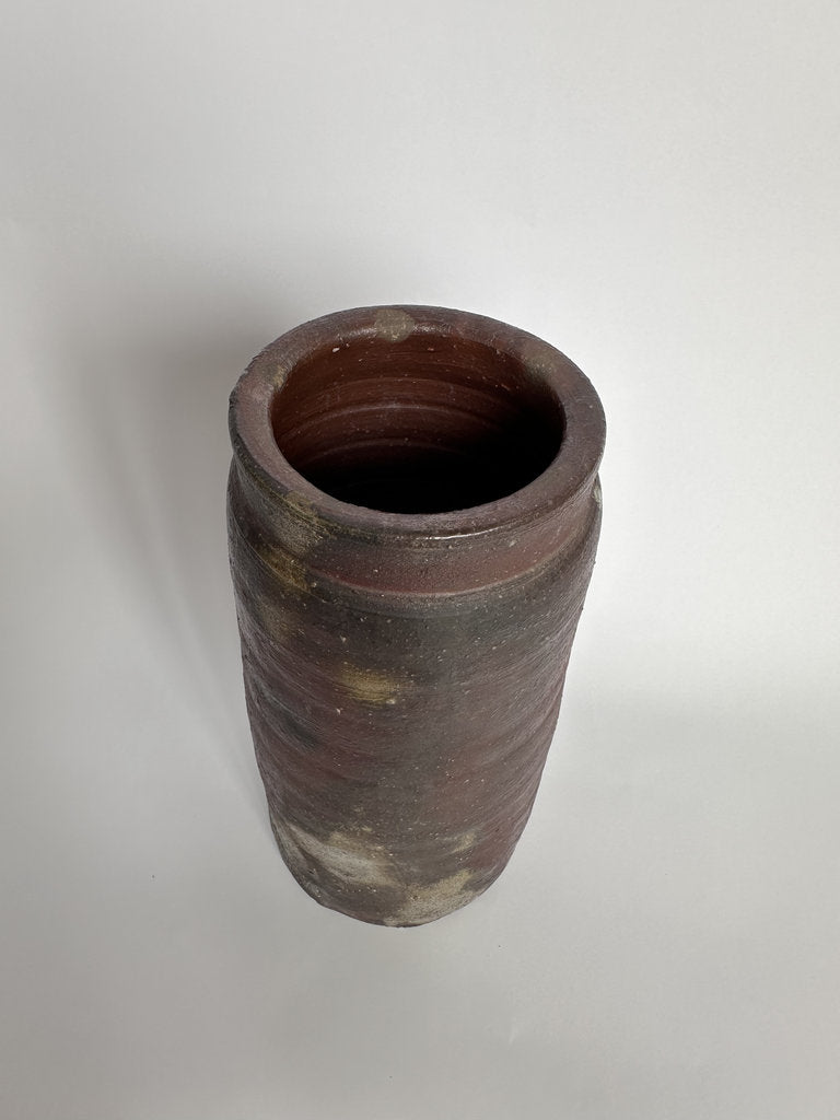 Bizen Yaki Tsutsugata Hanaire | Yamamoto Yūichi | Showa | Hi-iro Sangiri Anagama