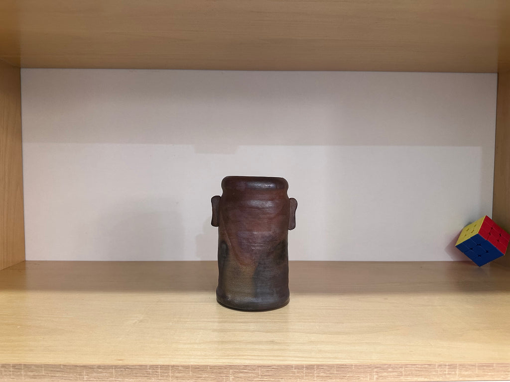 Bizen Flower Vase with Hi-iro Fire Marks