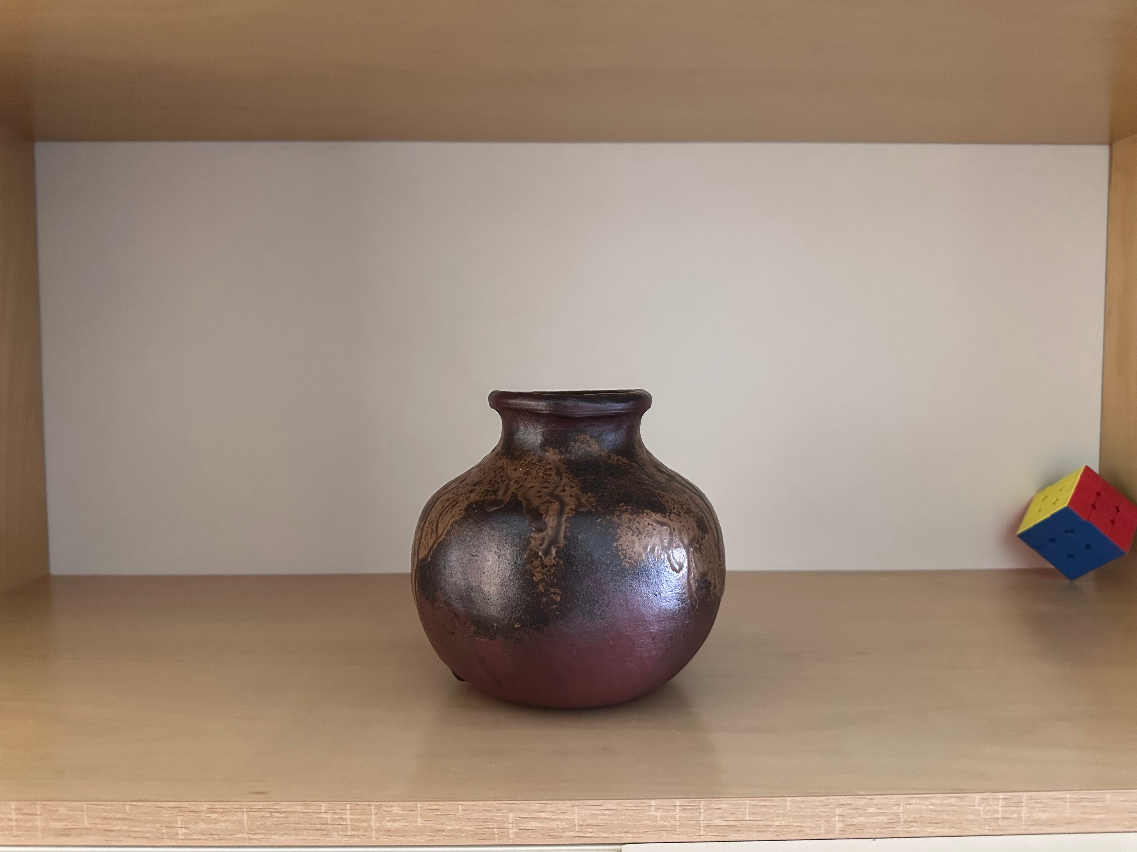 Bizen Tamadare Vase | Wood-Fired Japanese Pottery