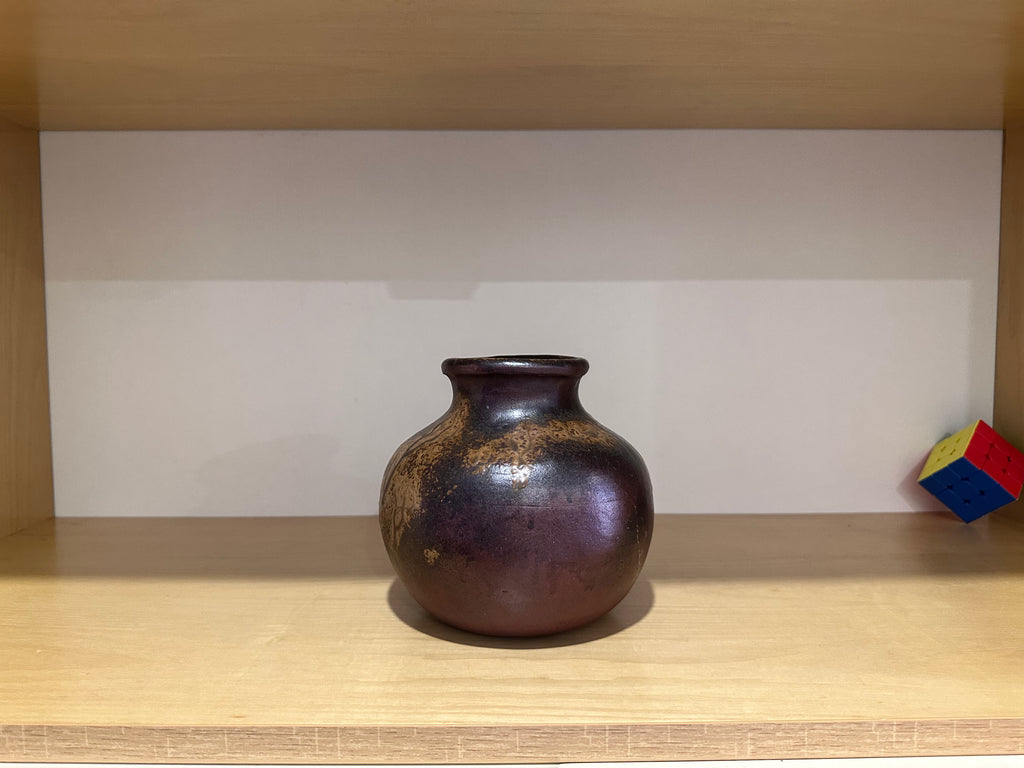 Bizen Tamadare Vase | Wood-Fired Japanese Pottery