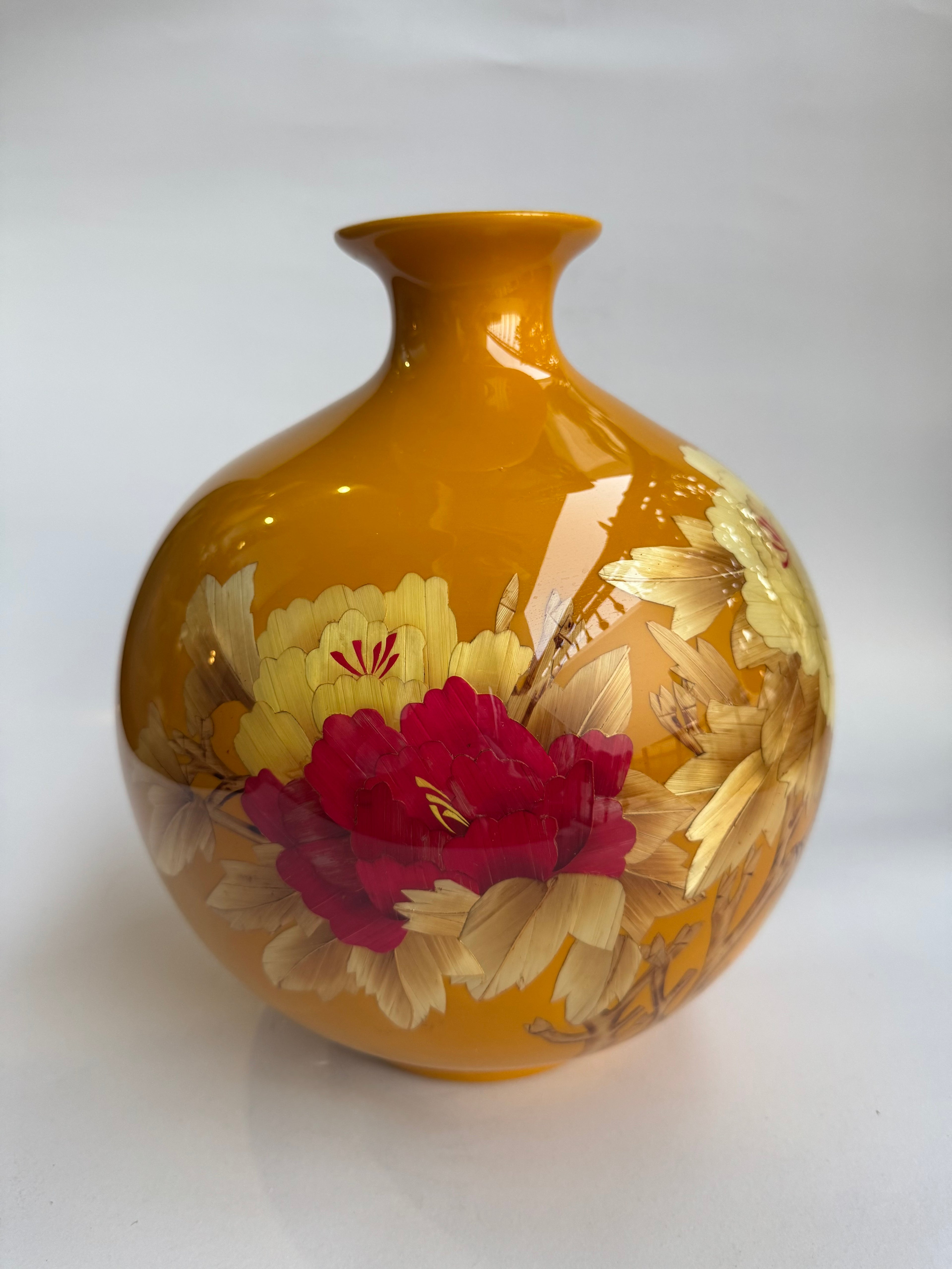 Vase - Under-Glaze Floral Art