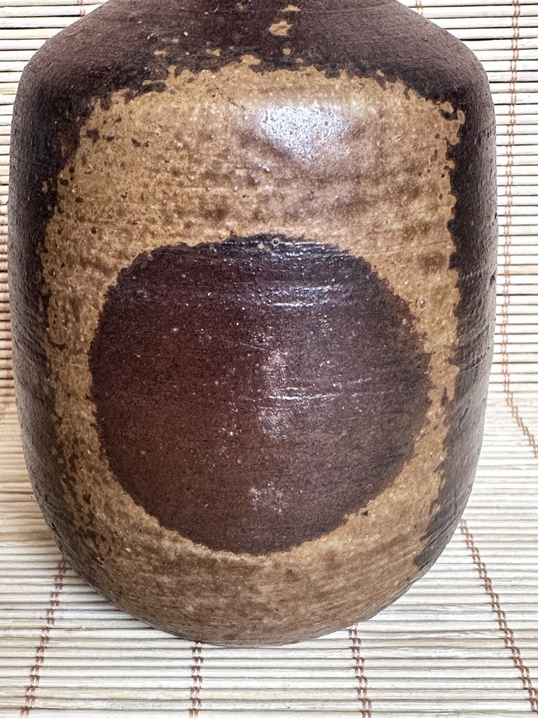 Japanese Bizen Ware Tokkuri Sake Bottle | Wood-Fired Yakishime | Hi-iro Fire Color | Wabi-Sabi | Small Sake Vessel