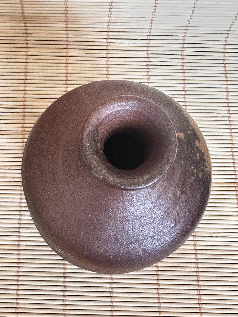 Japanese Bizen Ware Tokkuri Sake Bottle | Wood-Fired Yakishime | Hi-iro Fire Color | Wabi-Sabi | Small Sake Vessel