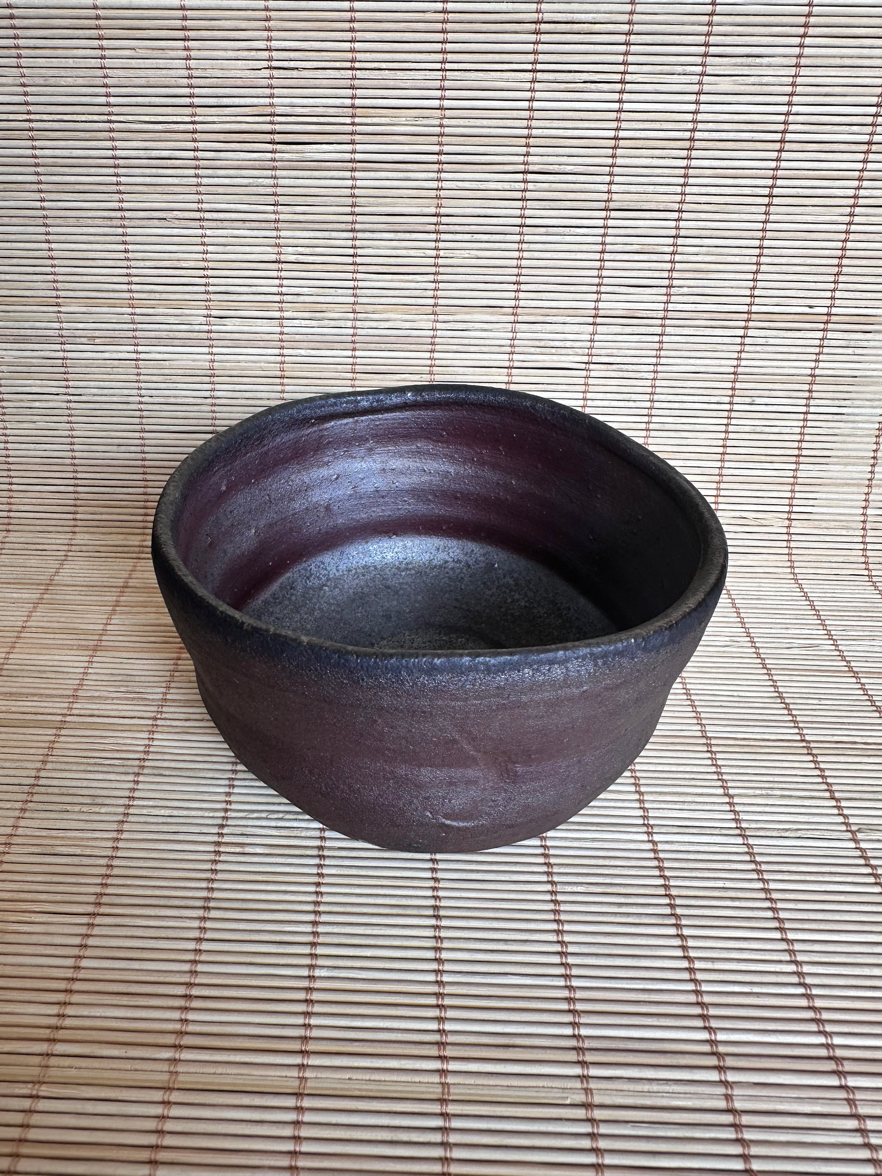 Bizen Chawan Tea Bowl Hai Kaburi Ash White Sangiri Black Anagama Wood Fired Wabi Sabi Matcha Bowl Signed Japanese Stoneware