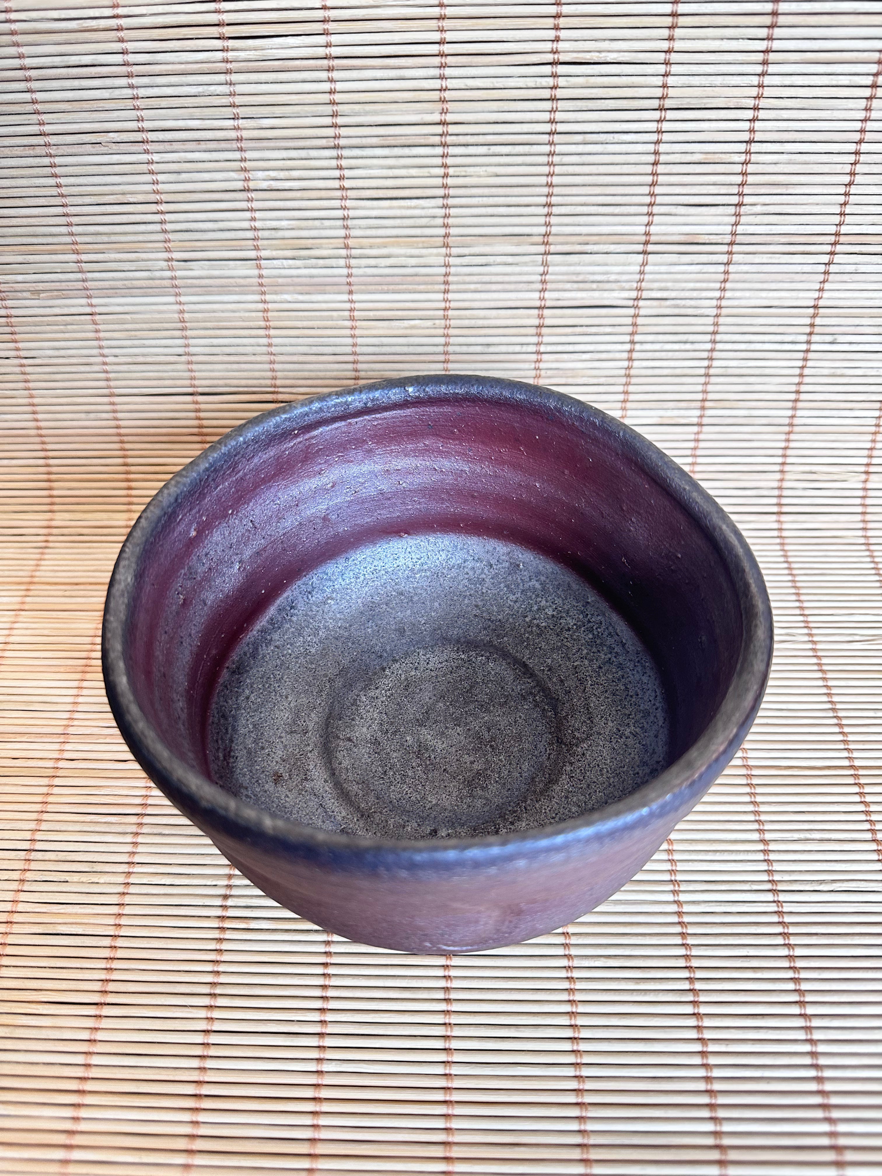 Bizen Chawan Tea Bowl Hai Kaburi Ash White Sangiri Black Anagama Wood Fired Wabi Sabi Matcha Bowl Signed Japanese Stoneware