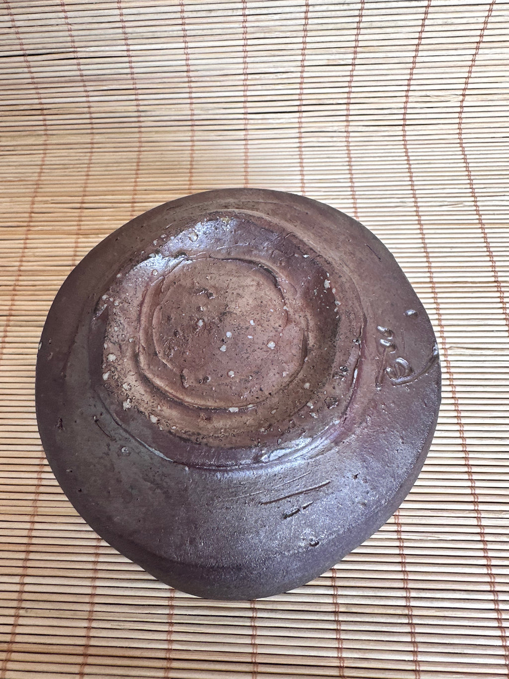 Bizen Chawan Tea Bowl Hai Kaburi Ash White Sangiri Black Anagama Wood Fired Wabi Sabi Matcha Bowl Signed Japanese Stoneware