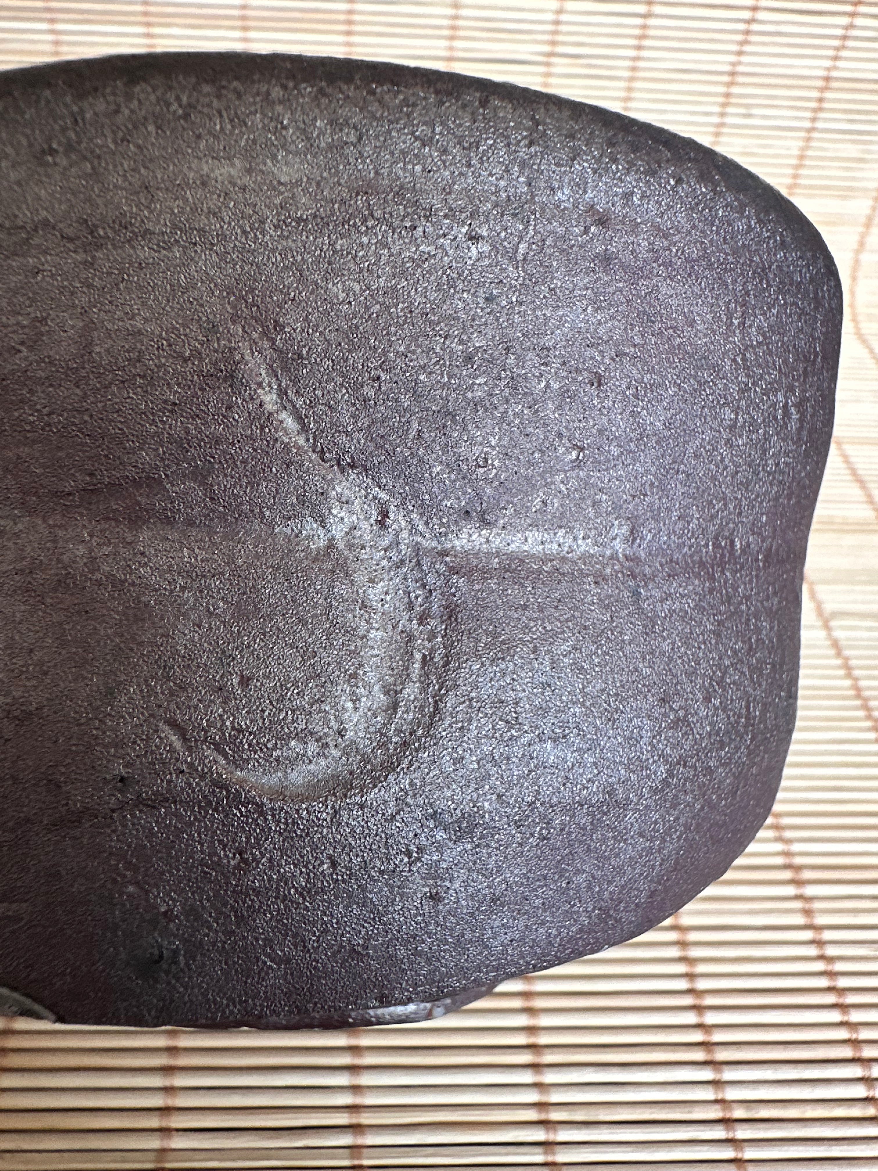 Bizen Chawan Tea Bowl Hai Kaburi Ash White Sangiri Black Anagama Wood Fired Wabi Sabi Matcha Bowl Signed Japanese Stoneware