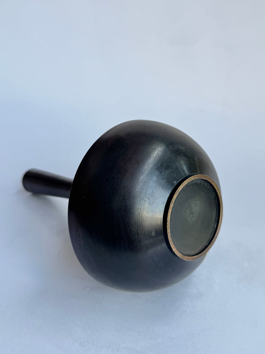 Japanese Vintage Bronze Vase – Classic Long-Neck Form, Brown Patina Finish