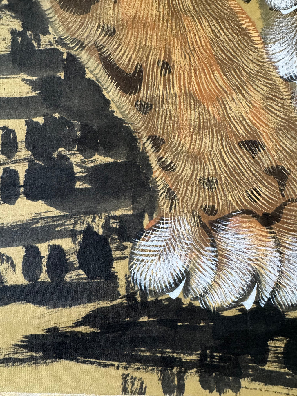 Japanese Tiger Kakemono • Ink Painting Scroll