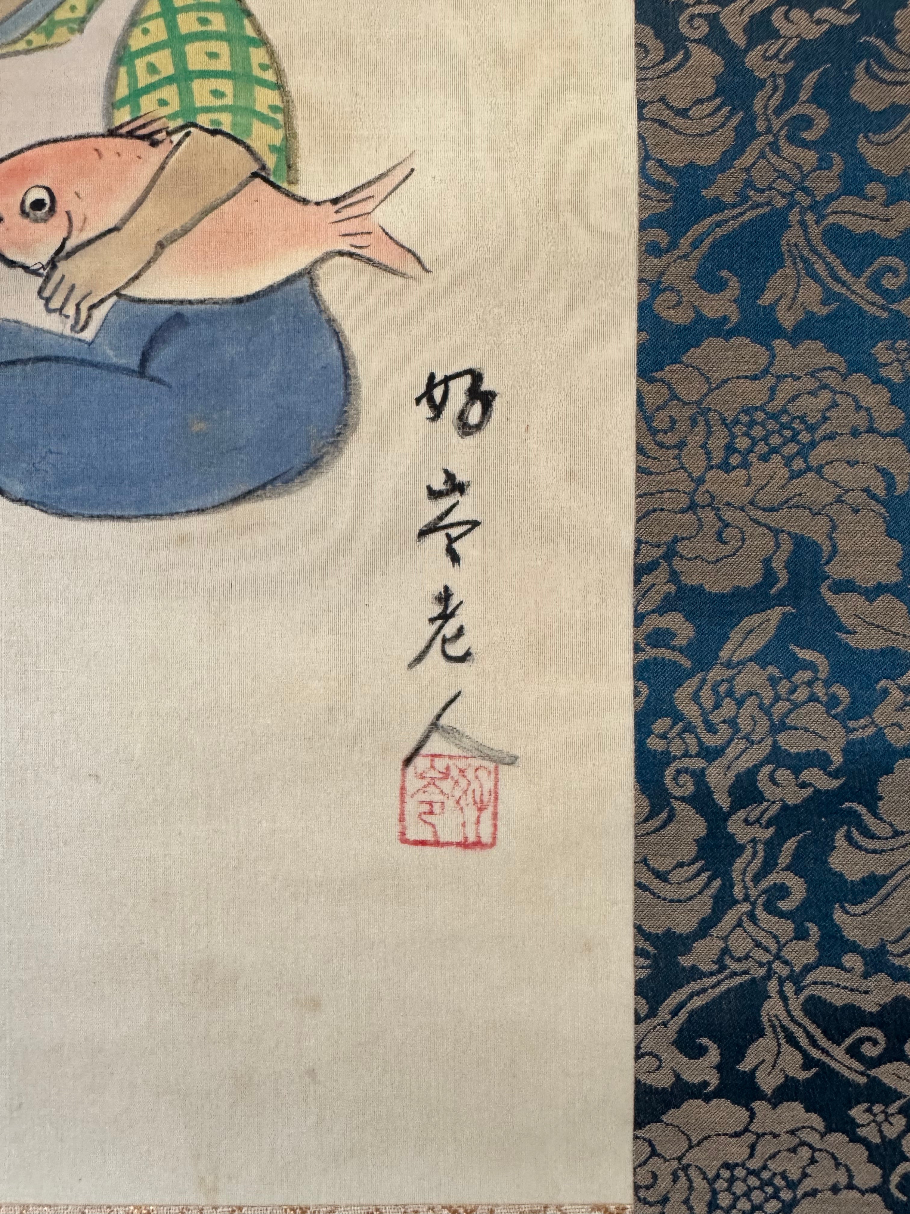 Japanese Seven Lucky Gods Kakemono • Shichifukujin Scroll