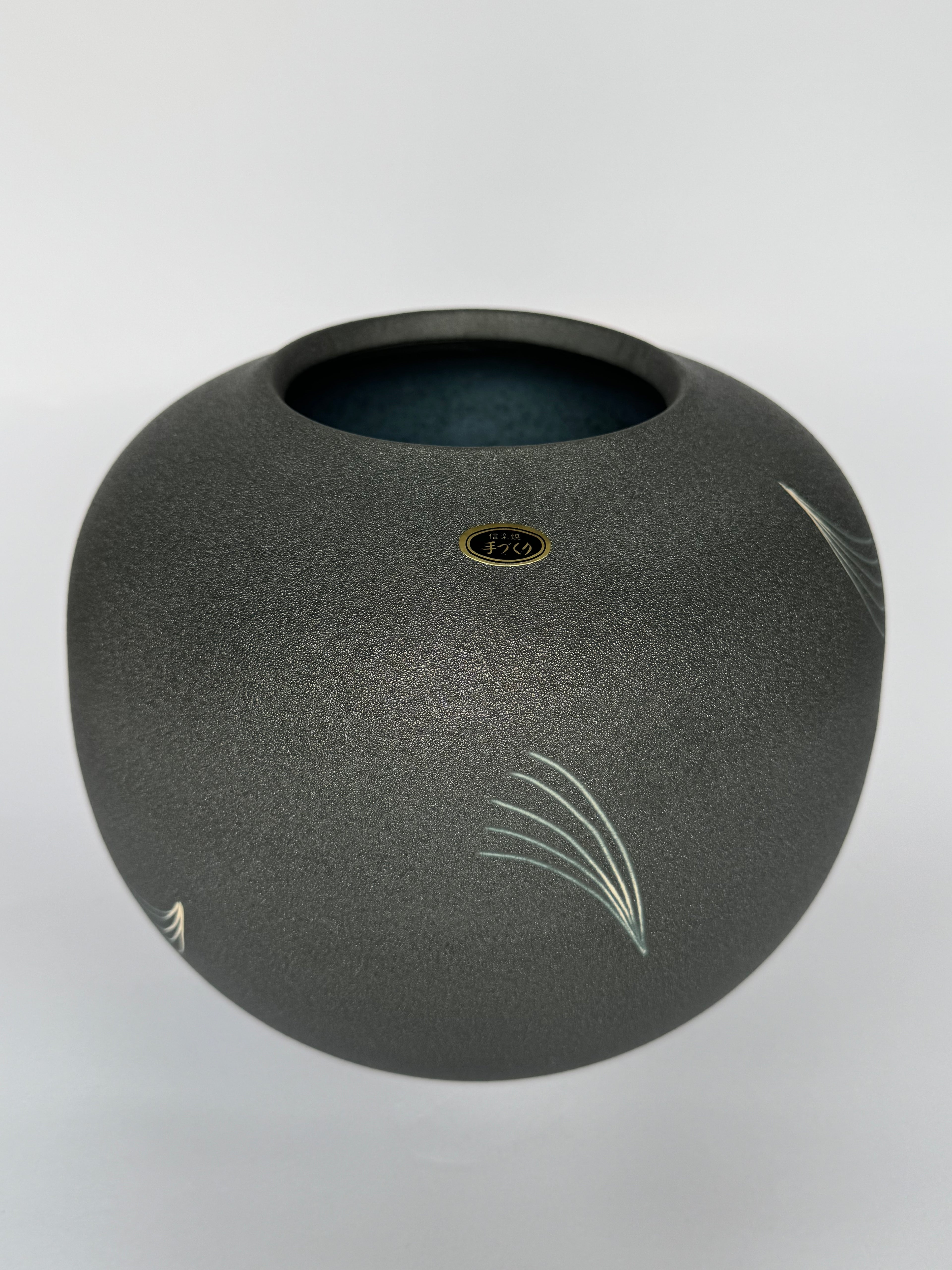 Wabi-Sabi Gray Ceramic Vase