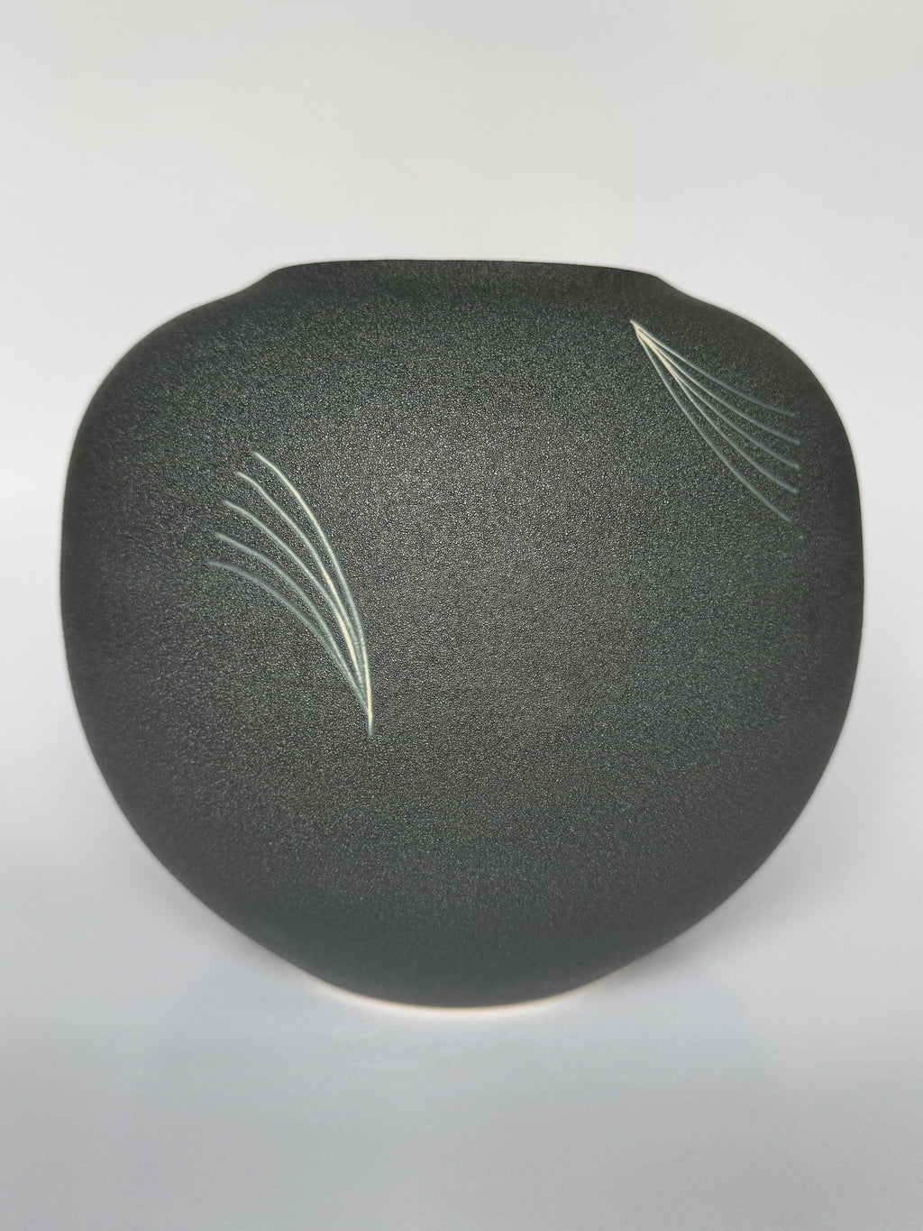 Wabi-Sabi Gray Ceramic Vase