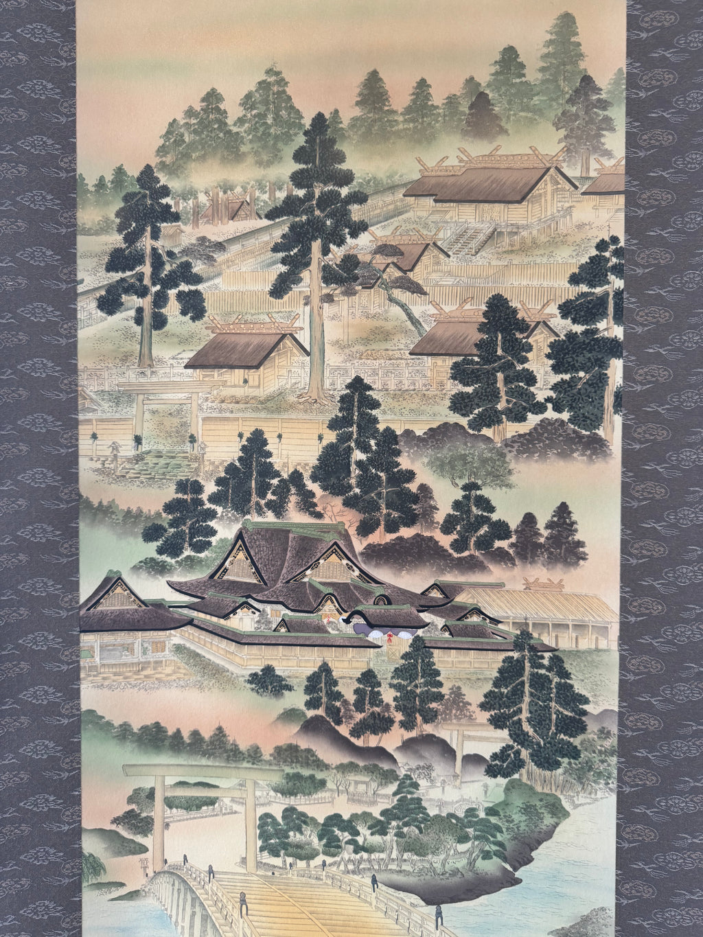 Japanese Peaceful Village Kakemono Print