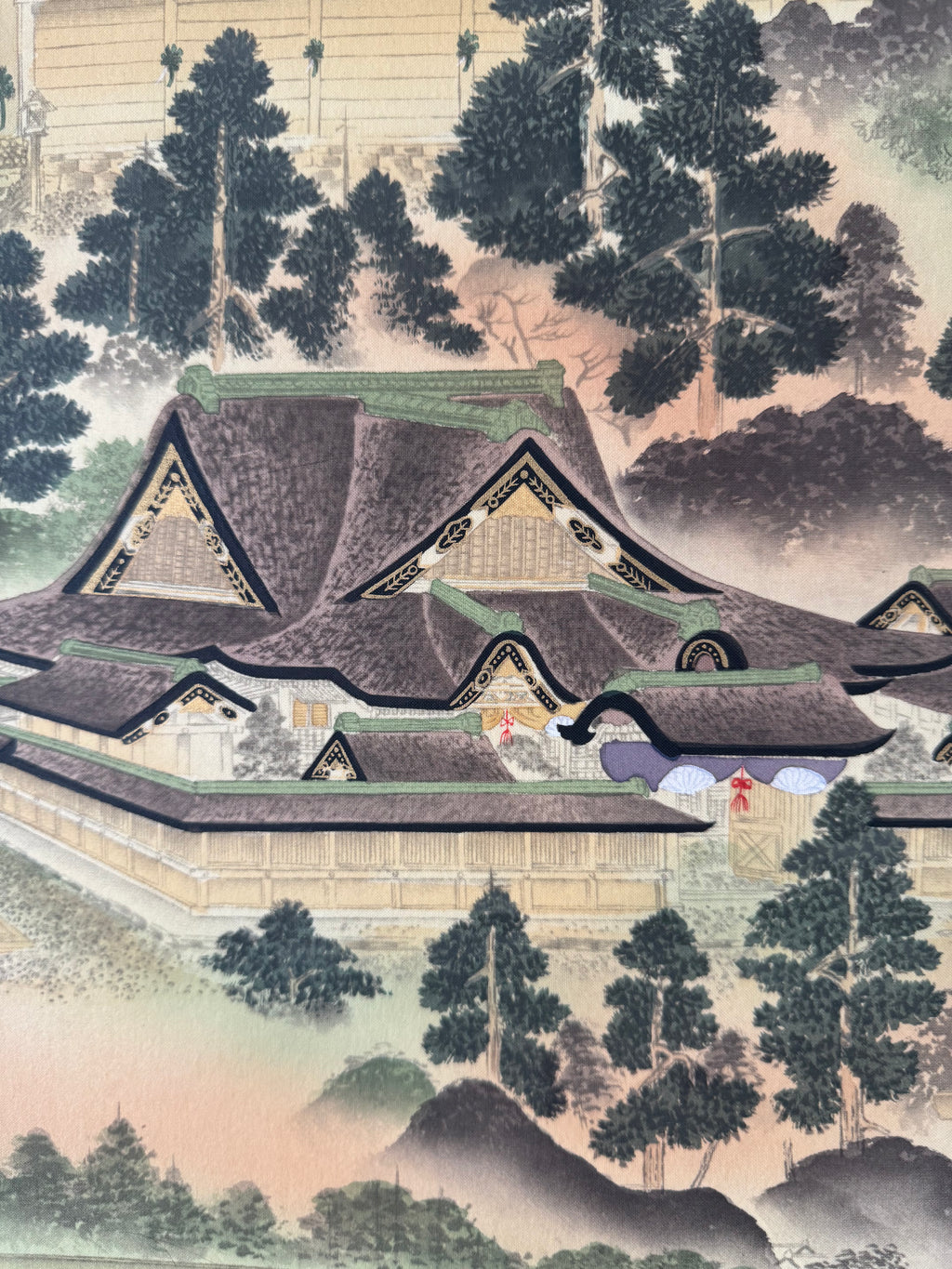 Japanese Peaceful Village Kakemono Print