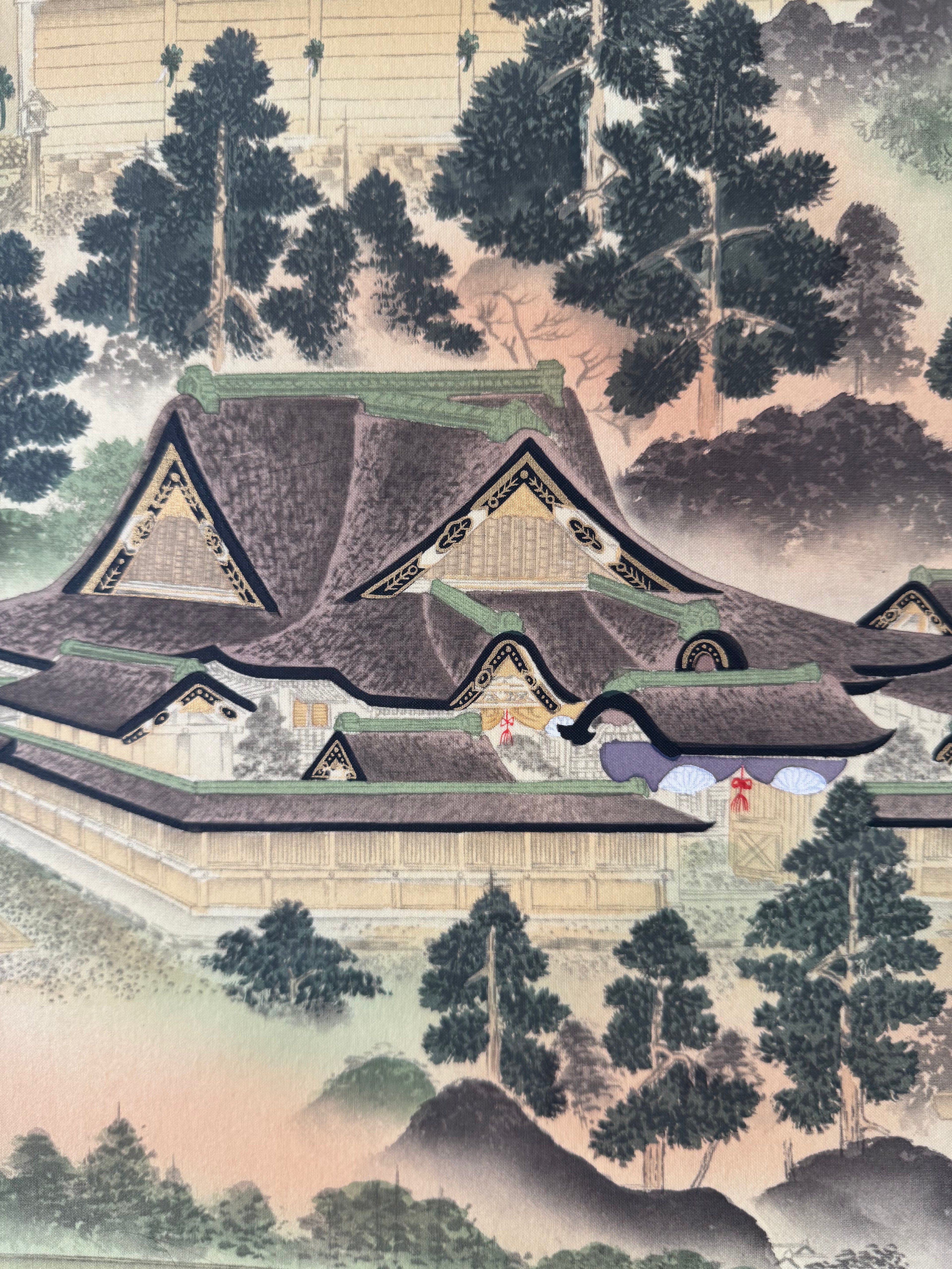 Japanese Peaceful Village Kakemono Print