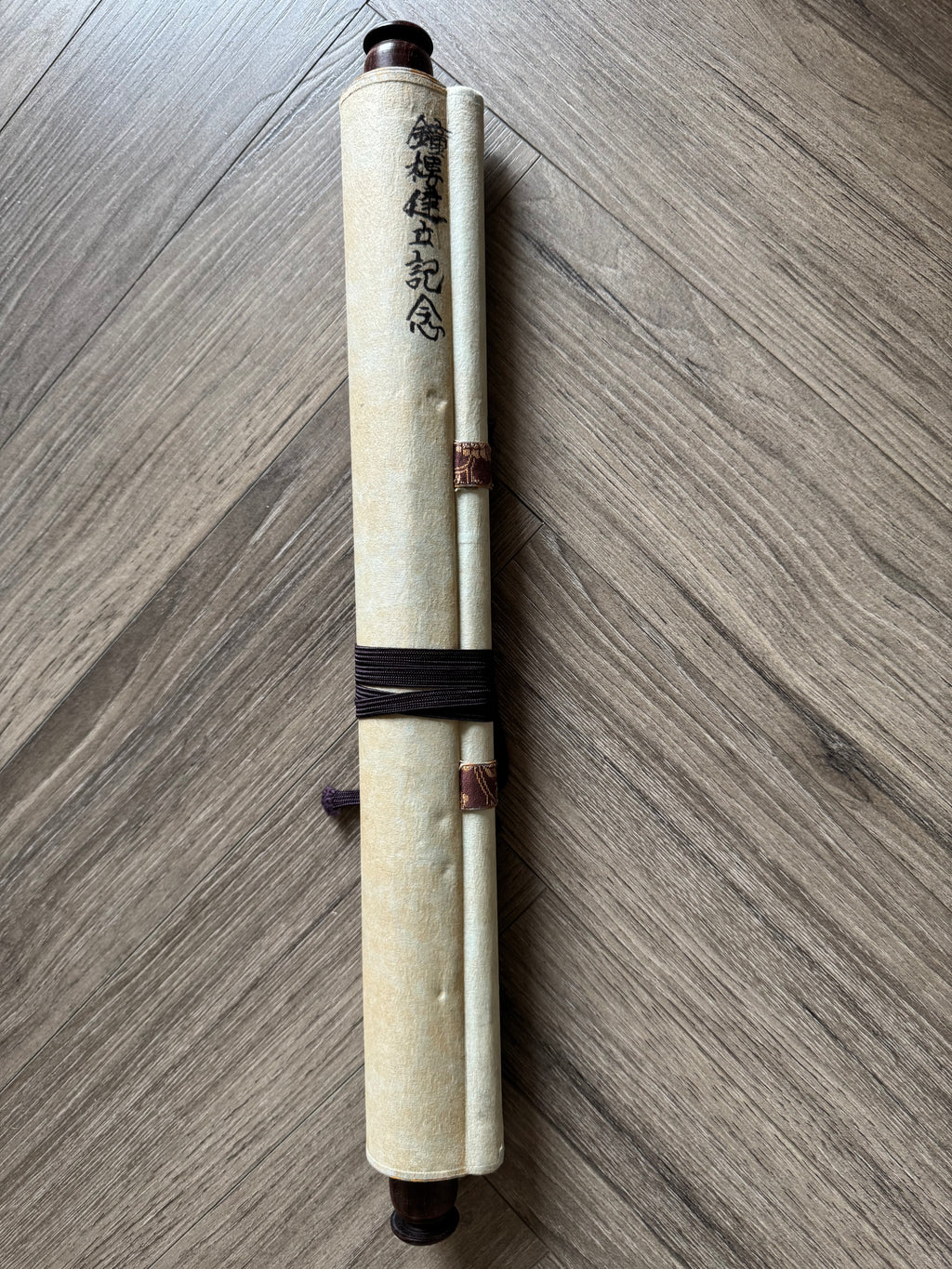 Japanese Buddhist Calligraphy Kakemono – Zen Temple Sumi Ink Hanging Scroll