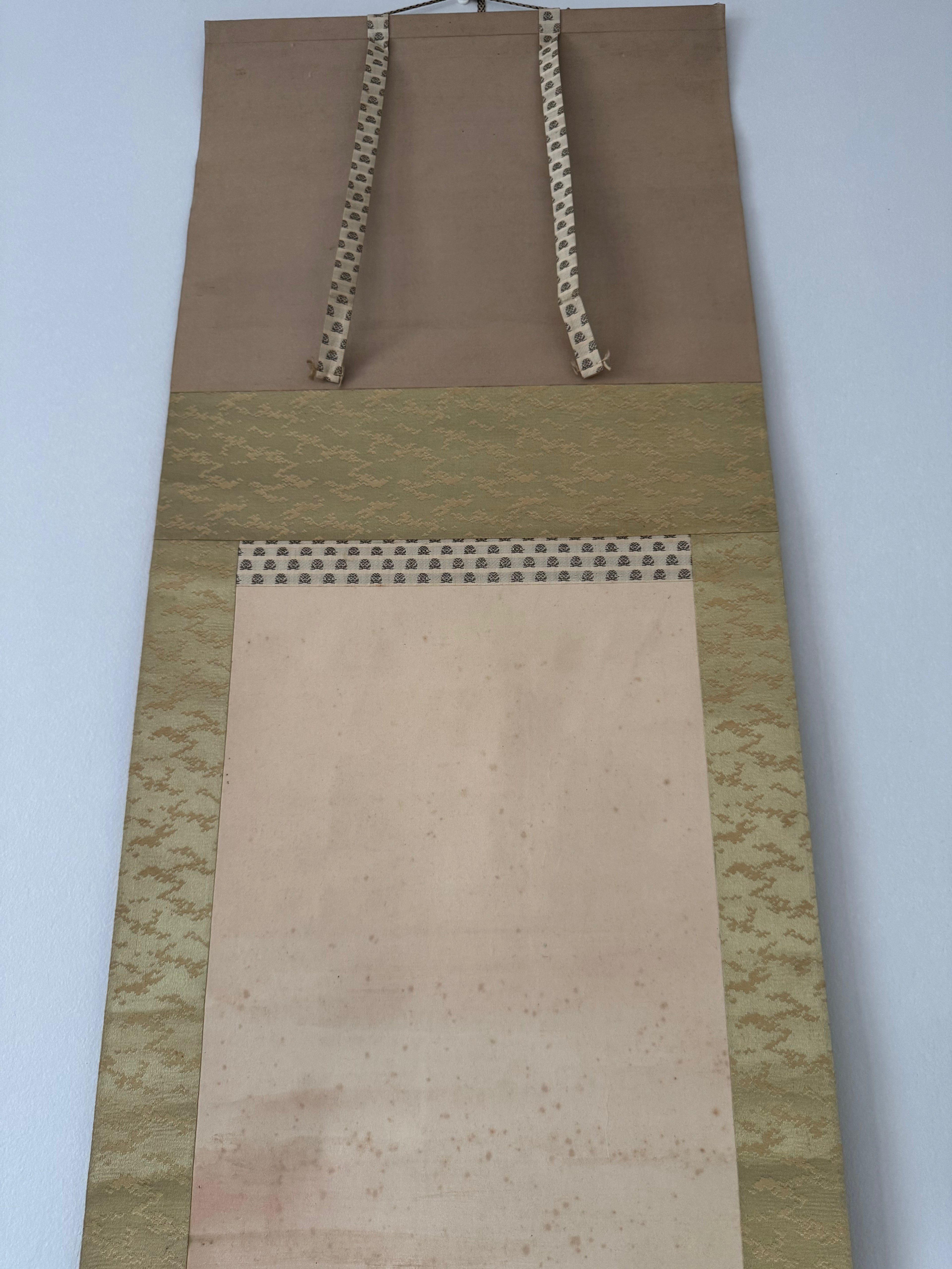 Japanese Samurai Figure Kakemono – Hand-Painted Edo Period Style Hanging Scroll