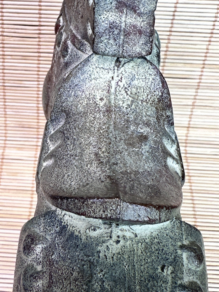 Vintage Japanese Bronze Haniwa Horse Statue, Kofun Era Style, Ancient Motif