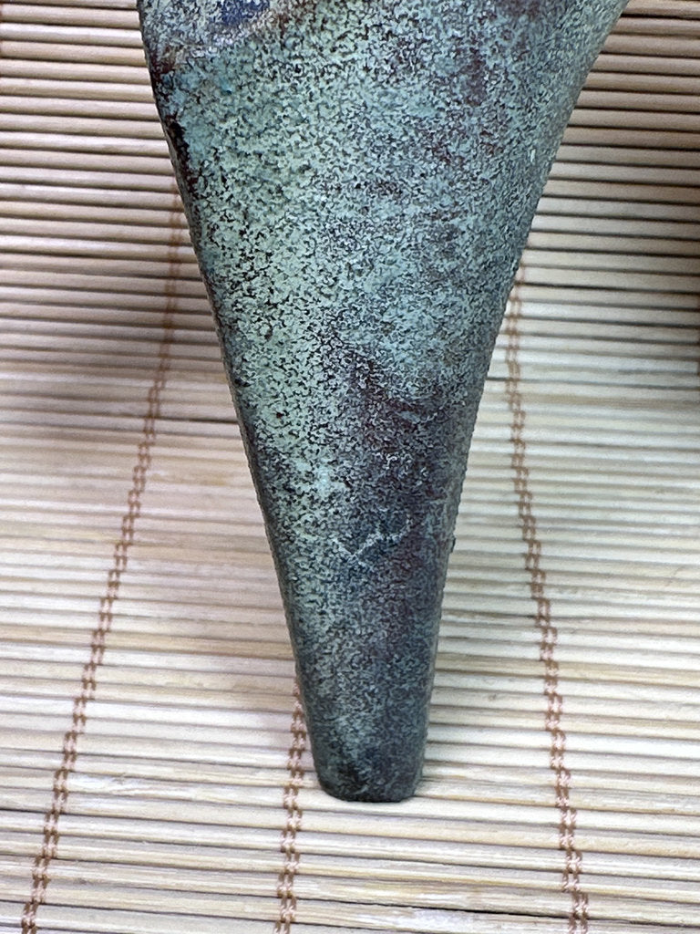 Vintage Japanese Bronze Haniwa Horse Statue, Kofun Era Style, Ancient Motif