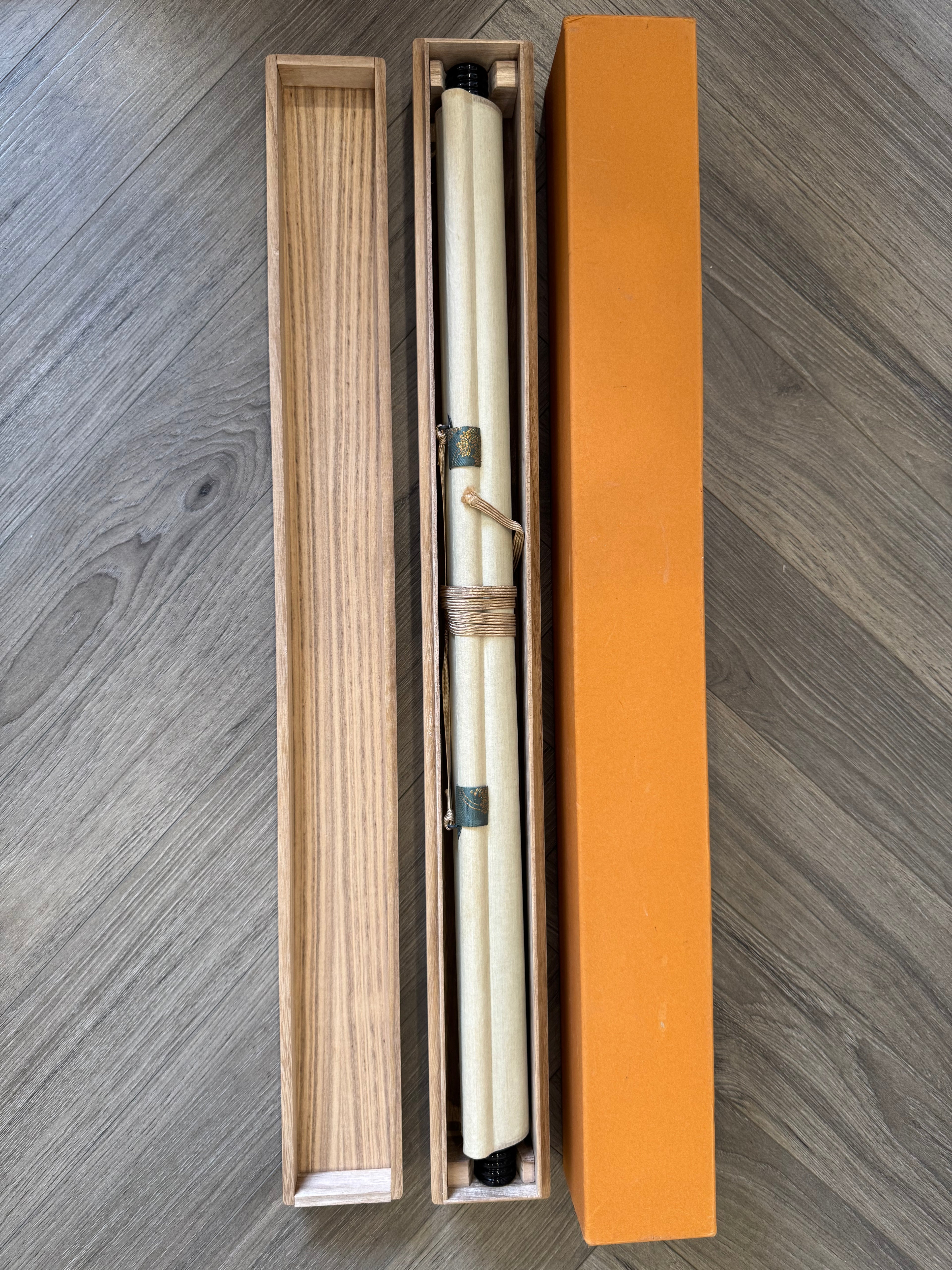 Japanese Zen Calligraphy Kakemono - Hand-Brushed Shodō Scroll - Minimalist Zen Wall Art