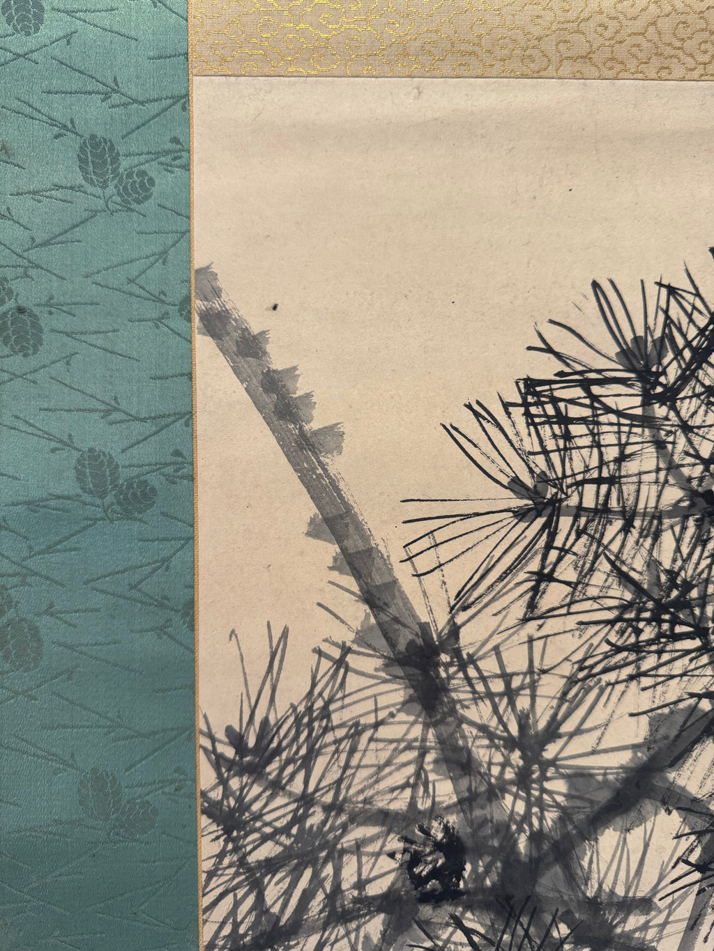 Japanese Sumi Ink Tree Kakemono – Hand-Painted Zen Ink Painting