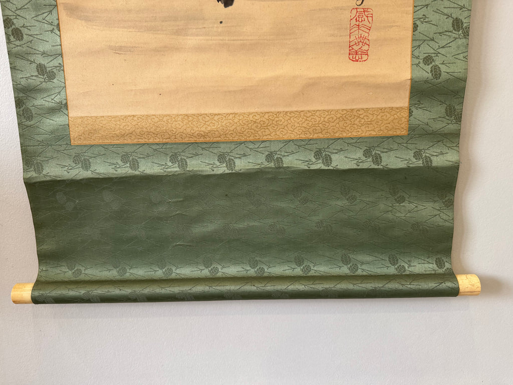 Japanese Sumi Ink Tree Kakemono – Hand-Painted Zen Ink Painting