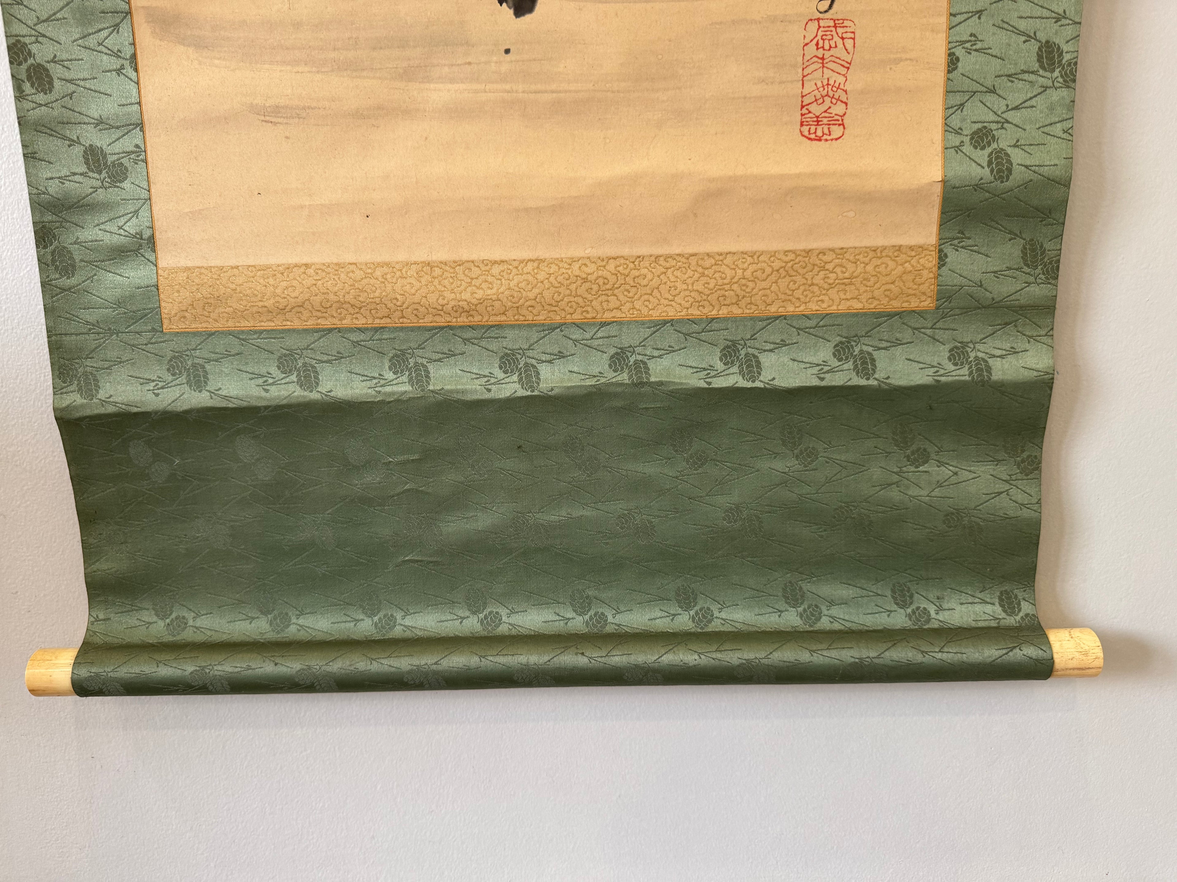 Japanese Sumi Ink Tree Kakemono – Hand-Painted Zen Ink Painting