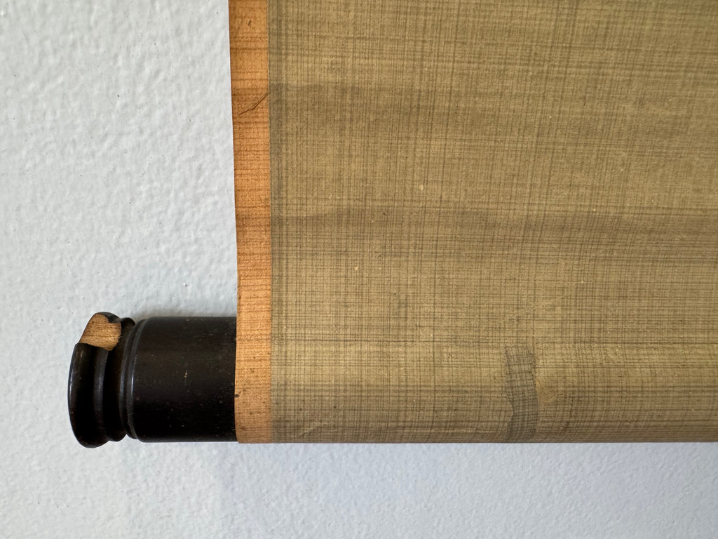 Japanese Zen Daruma Kakemono – Minimalist Bodhidharma Ink Painting – Edo Style Scroll