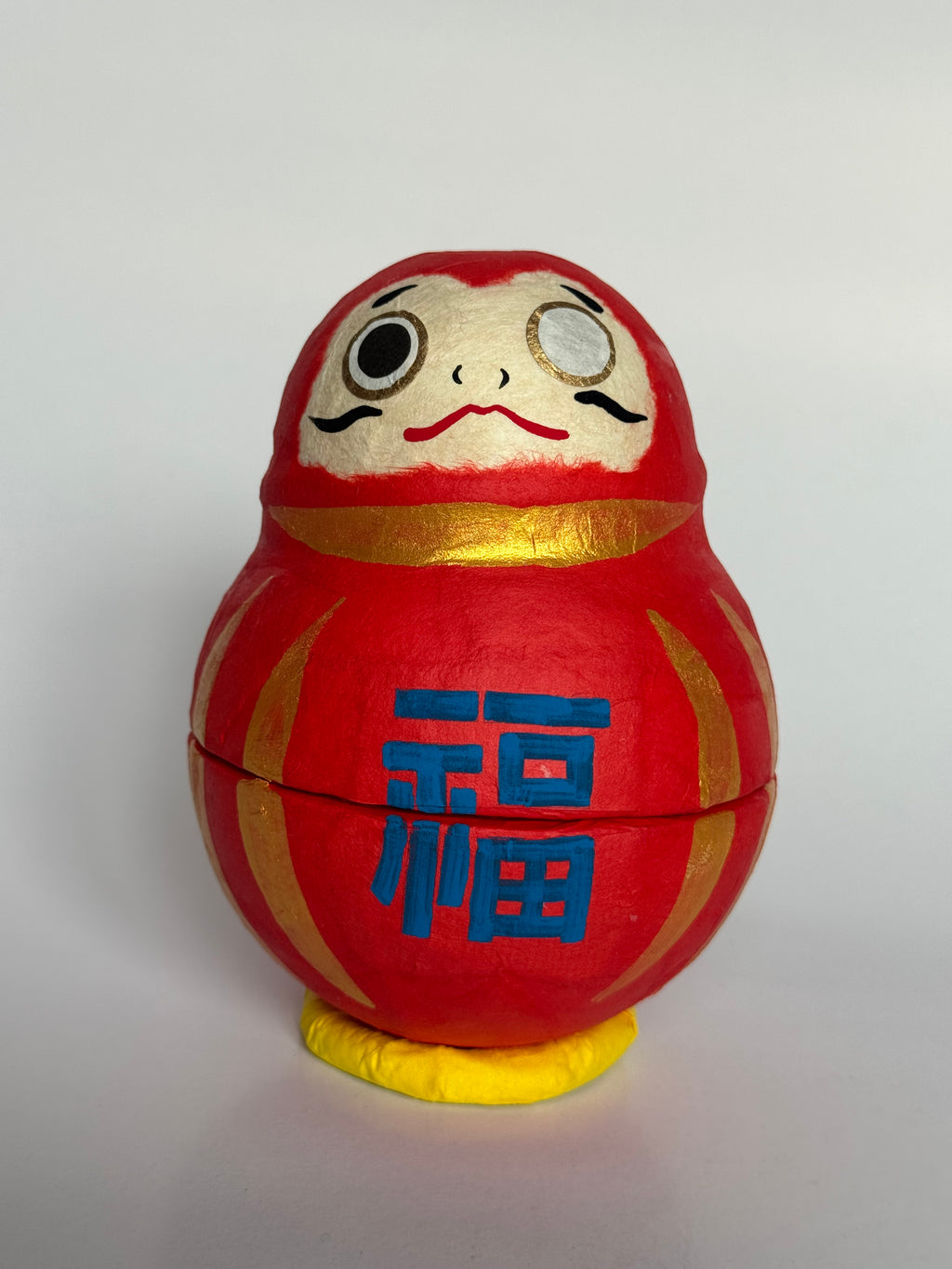 Traditional Japanese Daruma Doll – Wishing & Goal-Setting Symbol for Luck and Perseverance