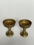 Japanese Bronze Buddhist Offering Bowls – Vintage Ritual Pair for Altar & Zen Practice