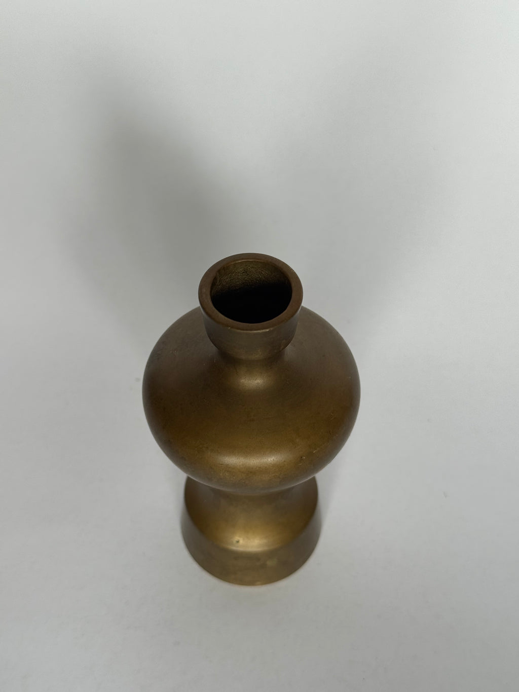 Japanese Bronze Buddhist Flower Vase – Minimalist Hana-ire for Altar & Zen Spaces