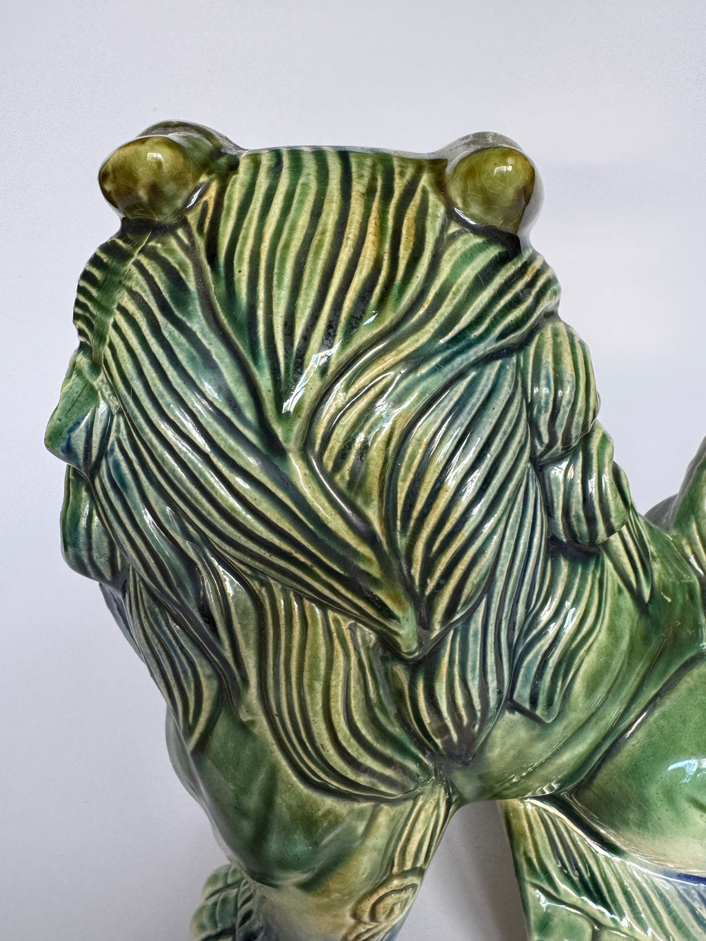 Japanese Tsuboya Shisa Lion Pair – Handcrafted Okinawan Guardian Ceramics – Feng Shui Decor