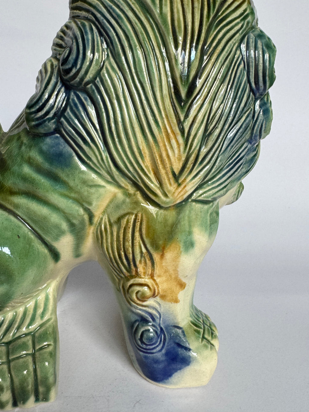 Japanese Tsuboya Shisa Lion Pair – Handcrafted Okinawan Guardian Ceramics – Feng Shui Decor