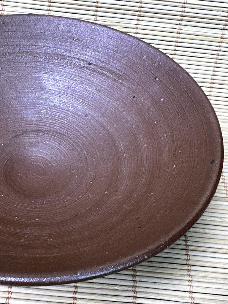 Vintage Japanese Bizen Chawan, Wood Fired Tea Bowl, Natural Goma Ash Glaze, Unglazed Stoneware, Artist Signed